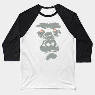 Gorilla silhouette, looks deep into your eyes Baseball T-Shirt